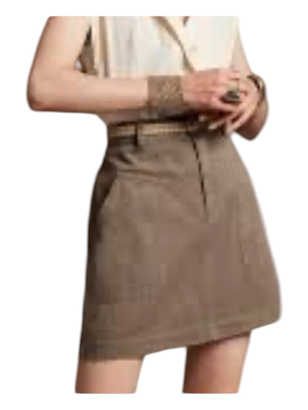 Banana Republic Twill Utility Mini Skirt Light Khaki Size 18